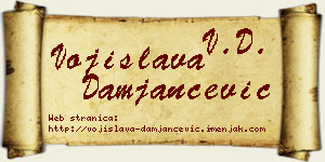 Vojislava Damjančević vizit kartica